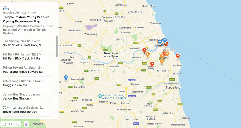 Map landing page